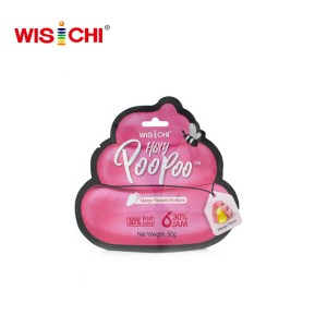 50g bag packed 3D poopoo gummy candy