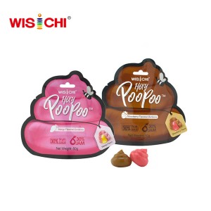 50g bag packed 3D poopoo gummy candy
