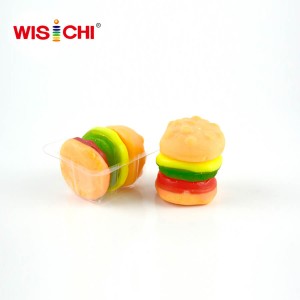 100g box packed hamburger soft candy