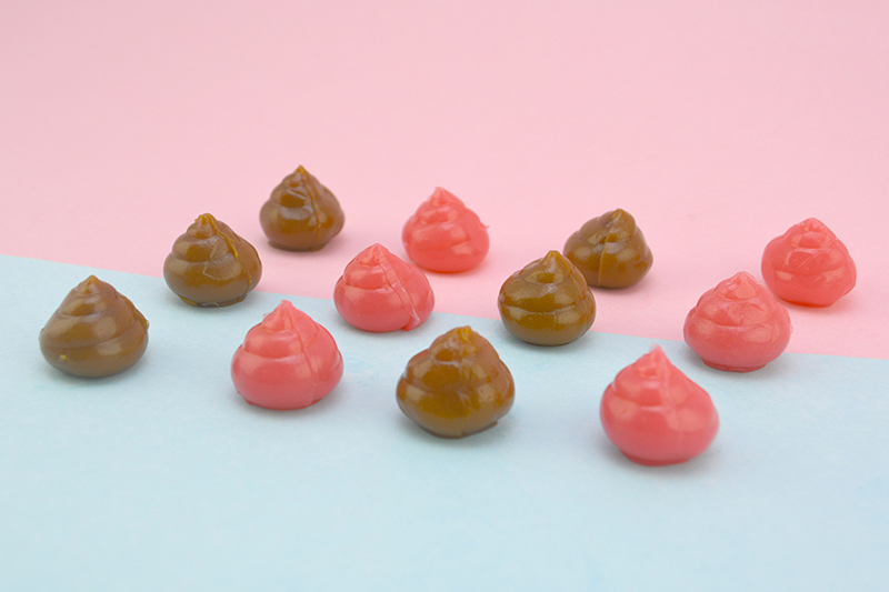 50g පෙට්ටිය ඇසුරුම් කළ 3D poopoo gummy Candy3)