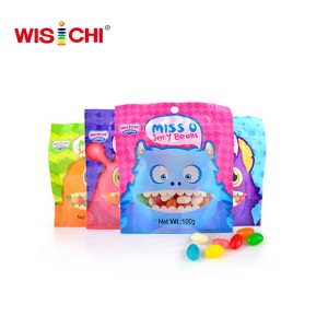 100g display box packed assorted jelly beans