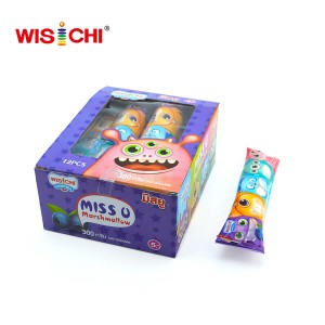 25g box packed jam filling marshmallow